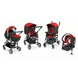 Poussette Trio Living Isofix Red-Passion