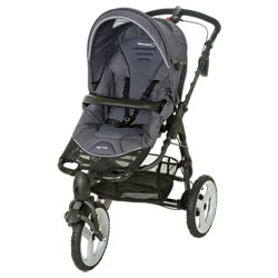 Poussette 3 roues high trek soft grey