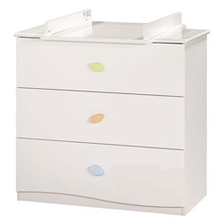 Commode Nature 3 Tiroirs Blanc