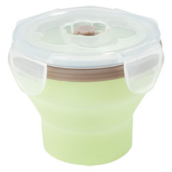 Contenant Silicone 240 ml Taupe/Amande