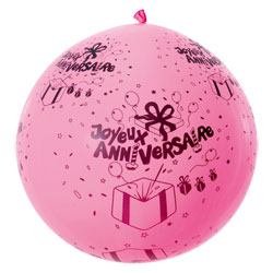 5 Ballons Anniversaire D50cm