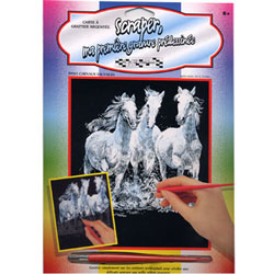 Scraper Argent Chevaux Sauvage