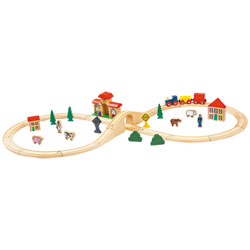 Petit train en bois 40 pièces