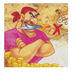 King jouet: 20 Serviettes Pirates