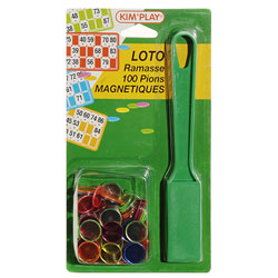 Kit loto : ramasse jetons + 100 pions