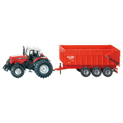 Massey-fergusson tracteur + remorque