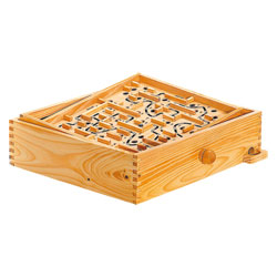 Jeu du labyrinthe bois