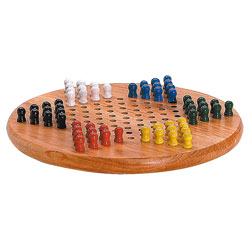 Jeu de dames chinoises en bois
