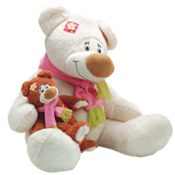Lot de 2 ours en peluche