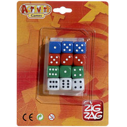 Lot de 12 dés à jouer