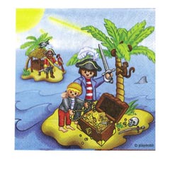 King jouet: 20 Serviettes th�me Playmobil
