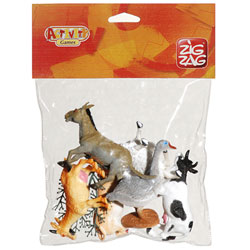 6 figurines animaux de la ferme