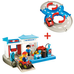 Lot station service et circuit