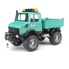 Unimog à plateau avec treuil