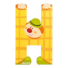 Lettre clown H