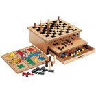8 jeux dans leur coffret bois