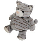 Histoite d'Ours-Peluche Chat boule Tigré assis 18cm