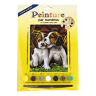 Peinture aux N° - Les 2 chiots