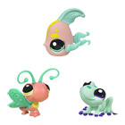 Colonne 3 Petshops Libellule-Grenouille-Poisson