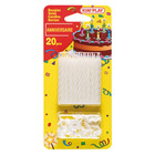 20 bougies blanches