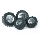 Roues jantes argent pour tracteur série 3000