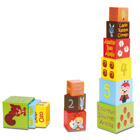 Cubes gigogne en bois décoré