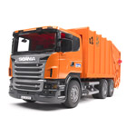Camion poubelle orange