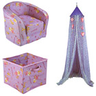 Fauteuil + Ciel de lit + Coffre