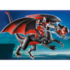 4838-Dragon Avec Flamme Lumineuse