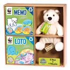 WWF Coffret 2 jeux et 1 peluche