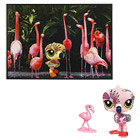 Petshop Flamant Rose et Carte Postale