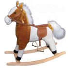 Cheval Peluche à bascule animé