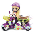 Blythe et son petshop en side-car