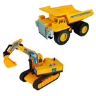 Camion et excavatrice