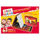 Coffret bois artiste 63 pièces