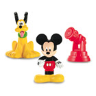Figurine Mickey et Pluto avec télescope