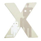 Lettre décorative en bois -X