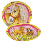8 Assiettes Chevaux