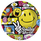 8 Assiettes Smiley Comic