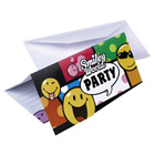 6 cartons d'invitation + enveloppes Smiley
