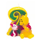 Bougie Winnie et Porcinet Chiffre 2