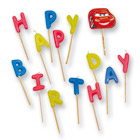 Bougies joyeux anniversaire Cars