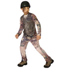 Costume Militaire Imprimé 4-6 ans