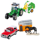 Tracteur + remorque 1/32ème Assortiment