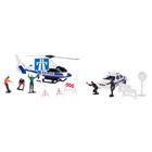 Hélicoptère + véhicule urgence 1/43ème + accessoires