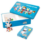 Coffret métal Cartes et Figurine Les Lapins Crétins
