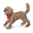 Chien de race croisé - Corniaud jouant (Canis lupus familiaris)