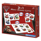 Kit 3 en 1 Cars Mémo-Domino-Loto