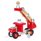 Camion de pompiers en bois
