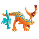 Dino train Pack : Dolorès, Le Contrôleur et Tiny